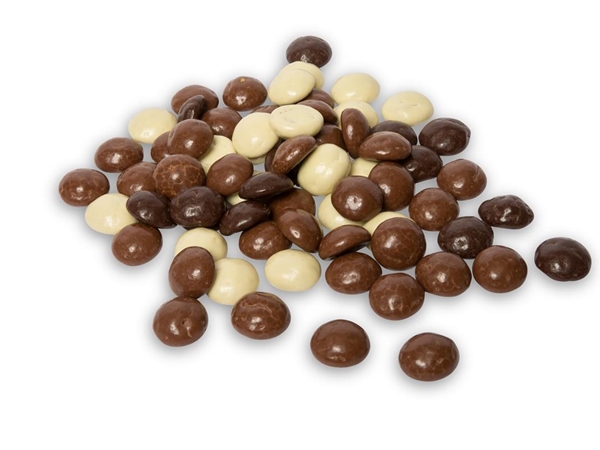 Chocolade pepernoten melk,puur&wit 250gr